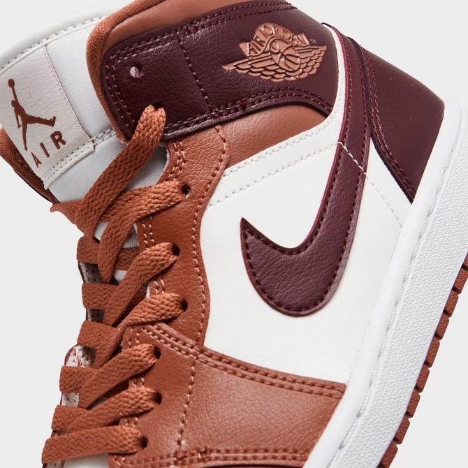 Maroon best sale jordans womens