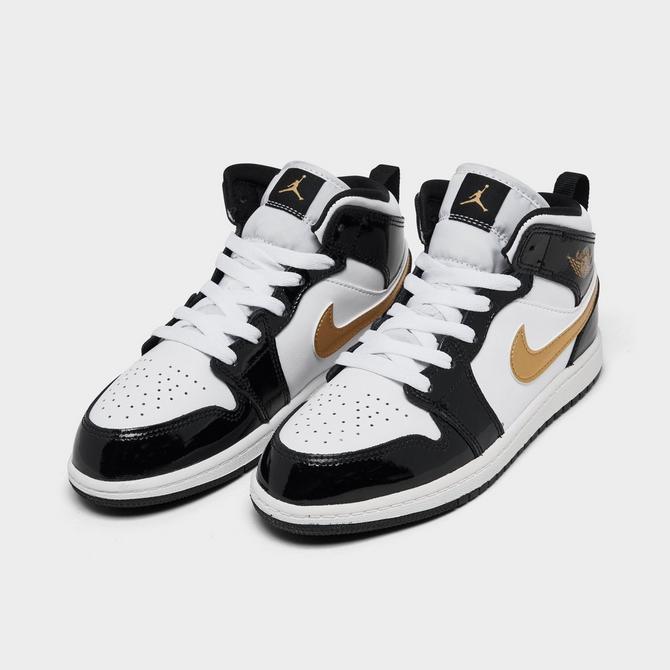 Black and clearance gold nike kids