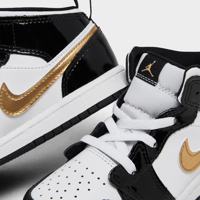 Black and store gold jordans toddler