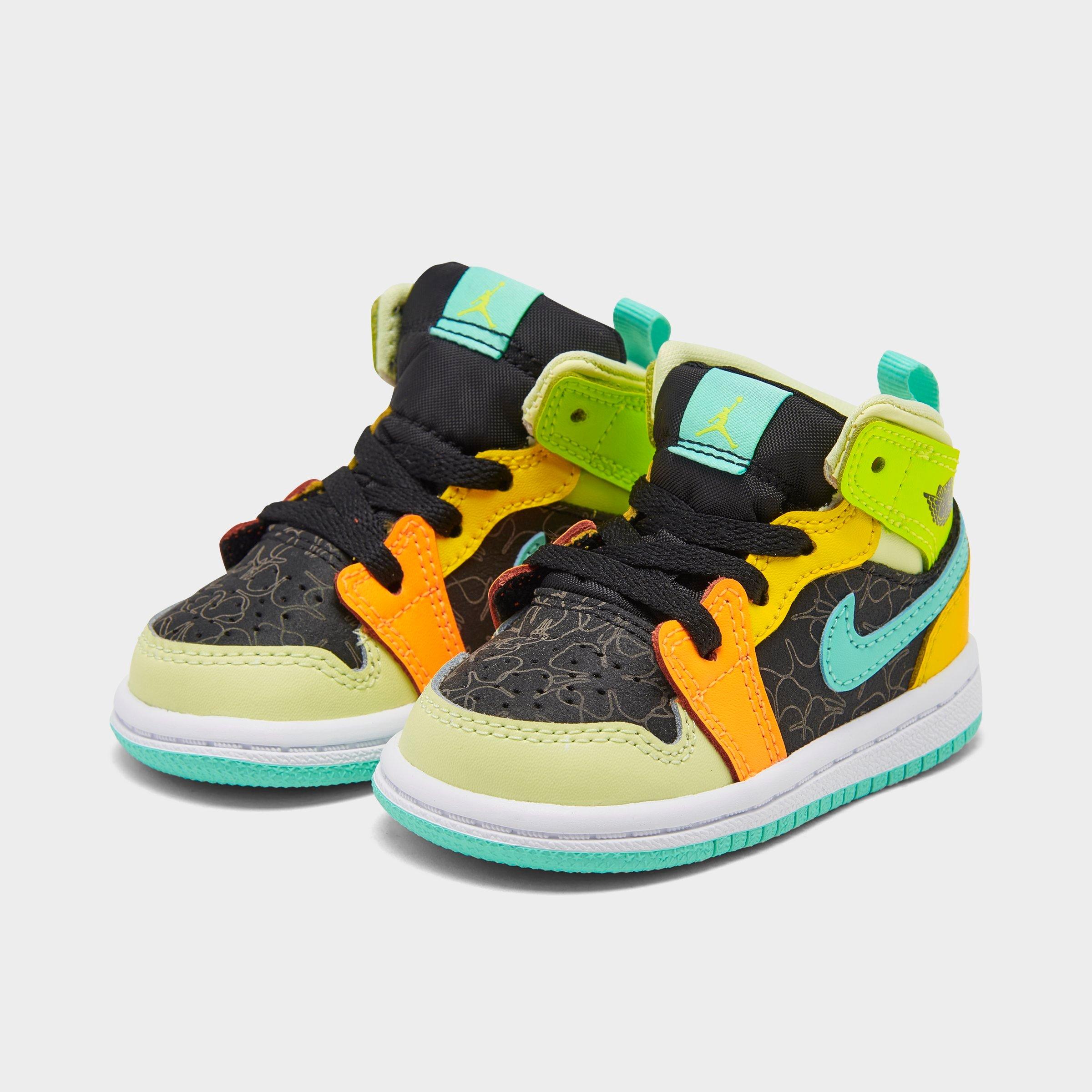 black and yellow jordan 1 toddler