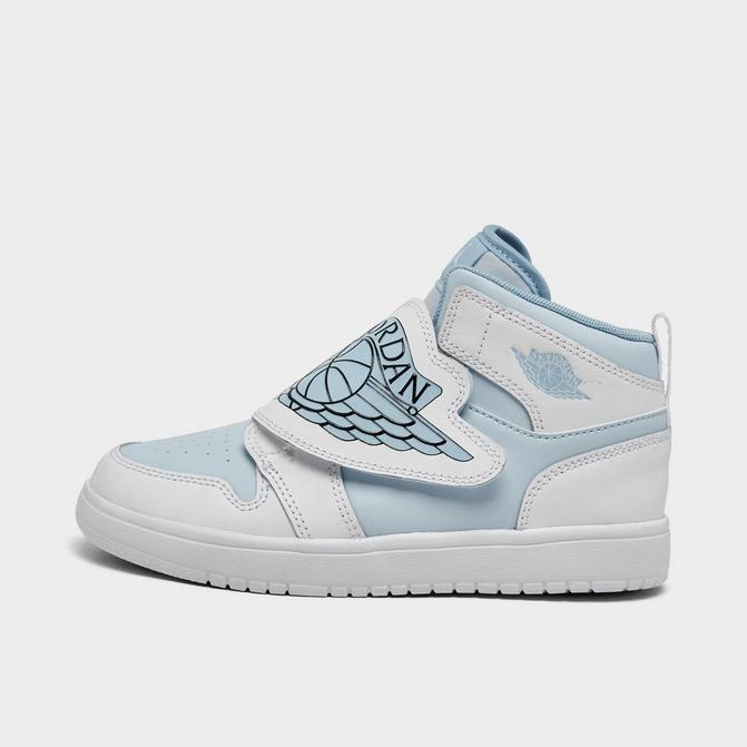 Blue and white outlet jordans for kids