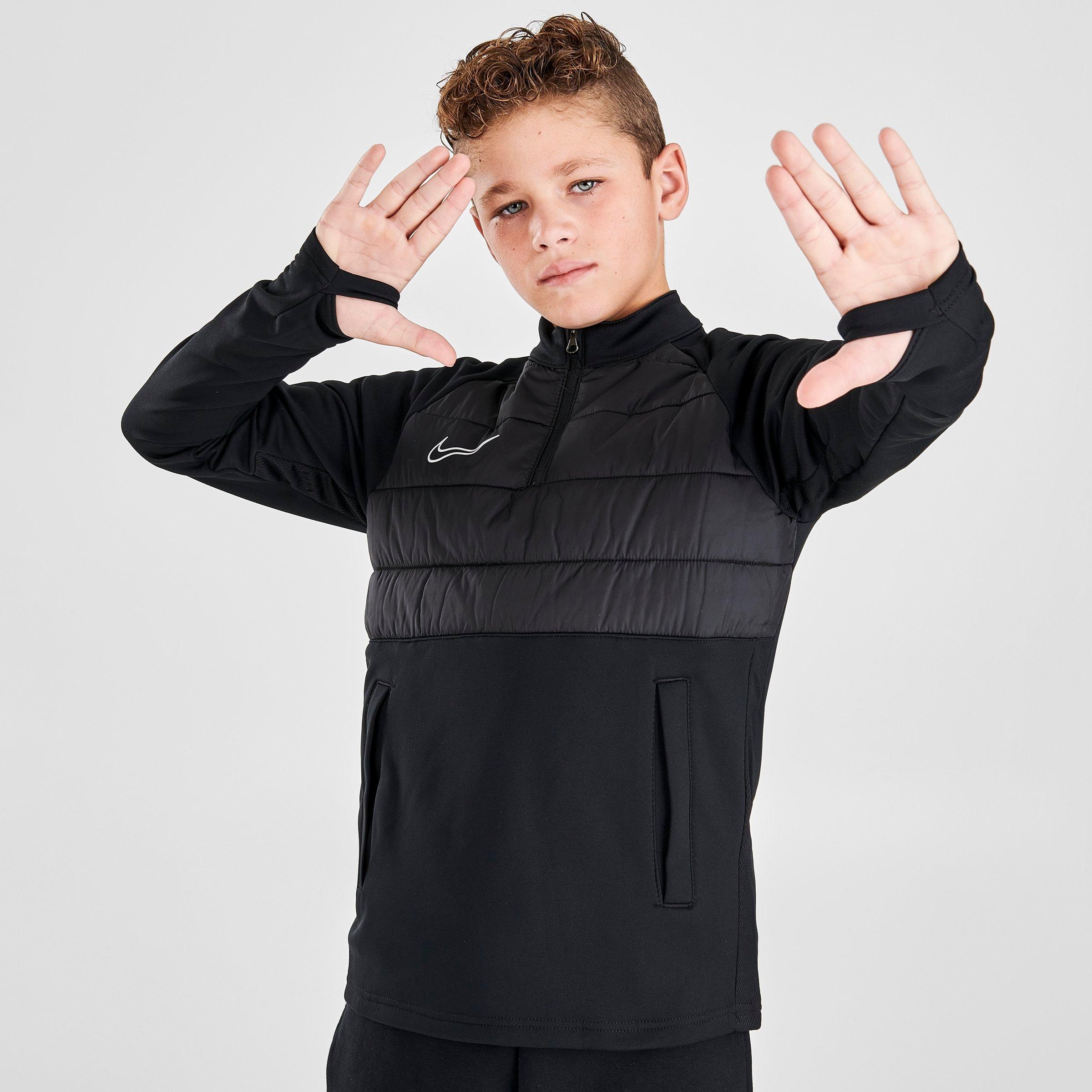 Boys Nike Dri Fit Academy Winter Warrior Drill Top Finish Line