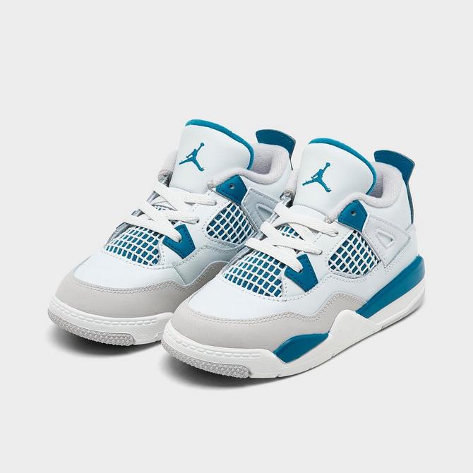 Jordan retro 4 white and blue online