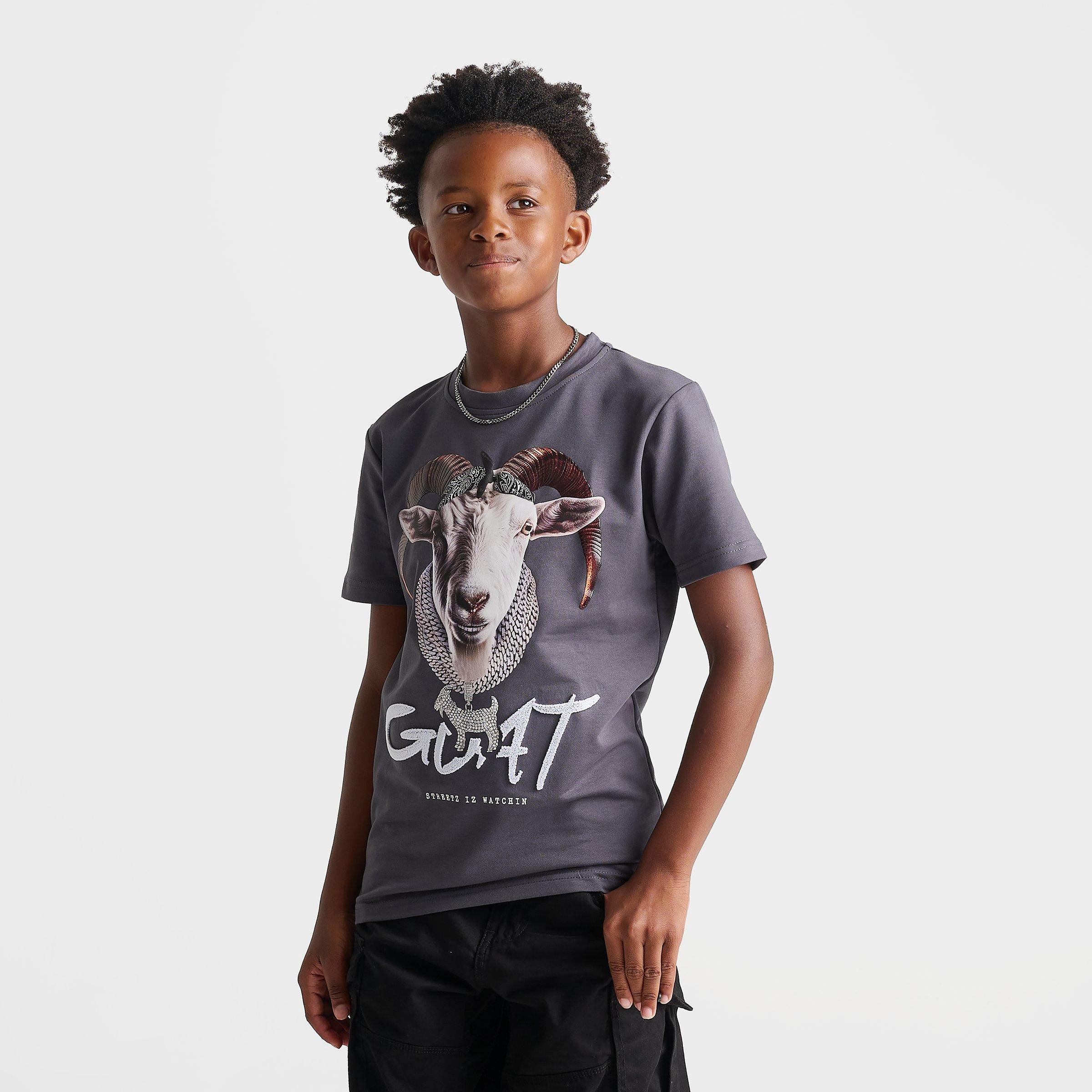 Big Kids' Streetz Iz Watchin Goat Chain T-Shirt | Finish Line