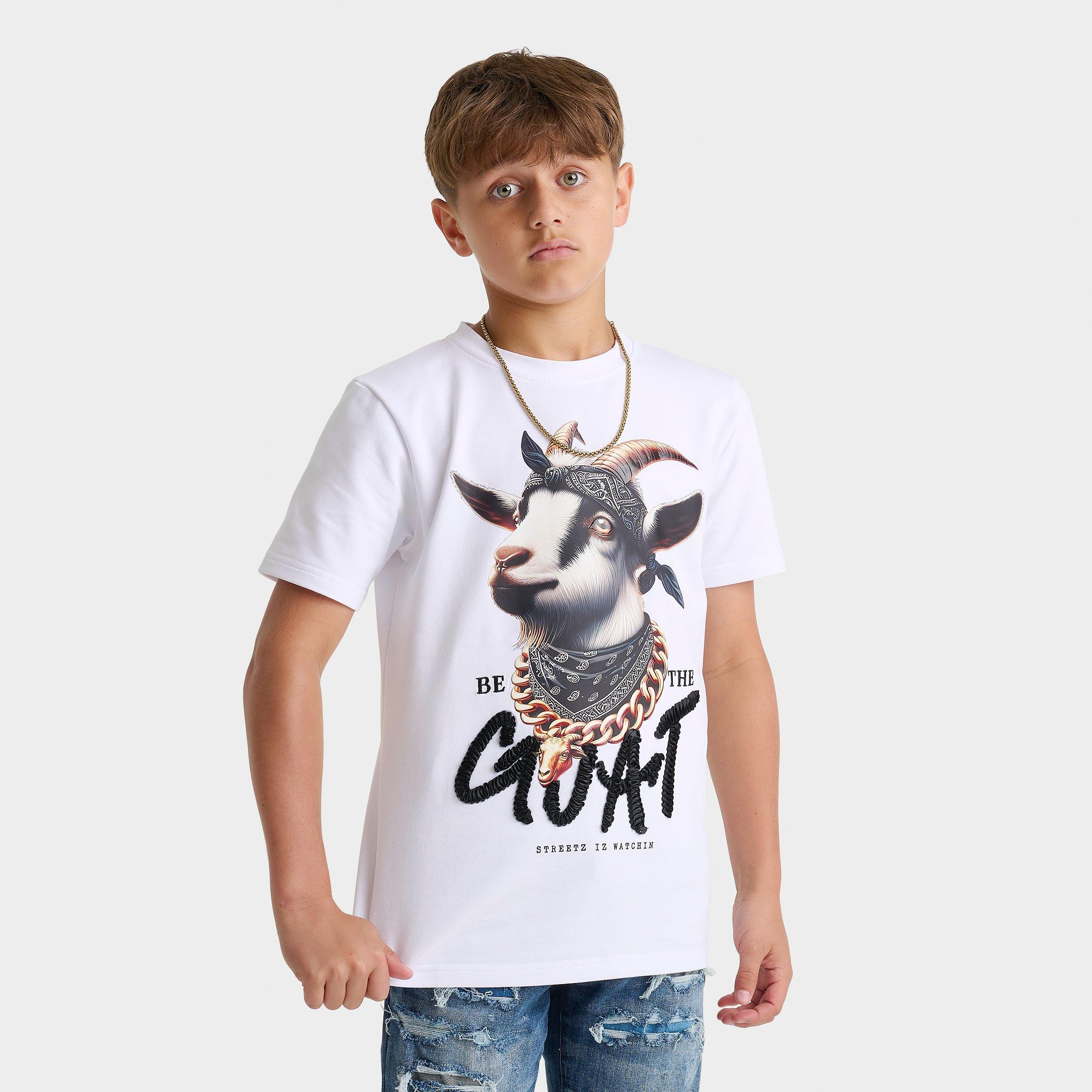 Big Kids' Streetz Iz Watchin Be The Goat T-Shirt | Finish Line