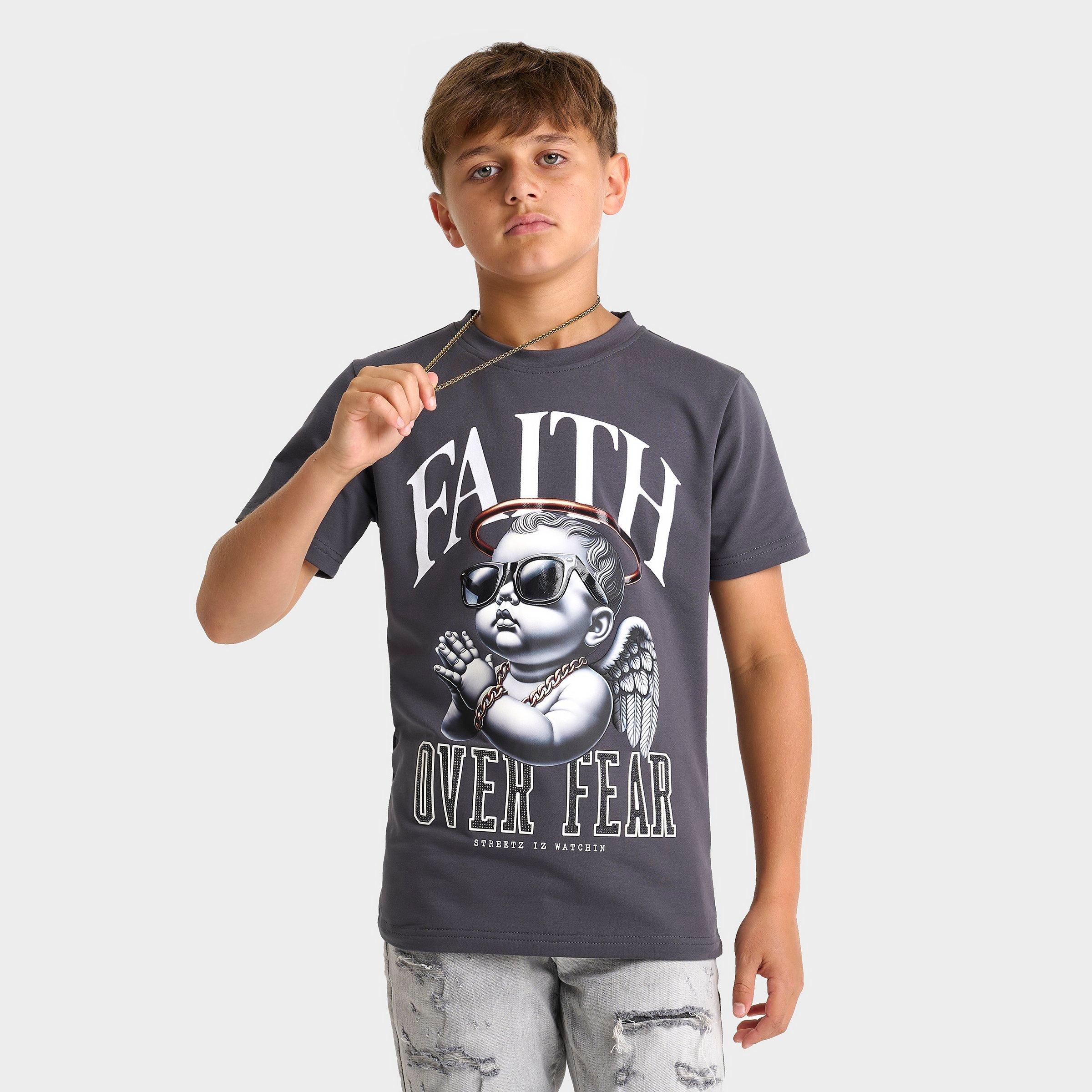 Kids' Streetz Iz Watchin Faith Over Fear T-Shirt | Finish Line