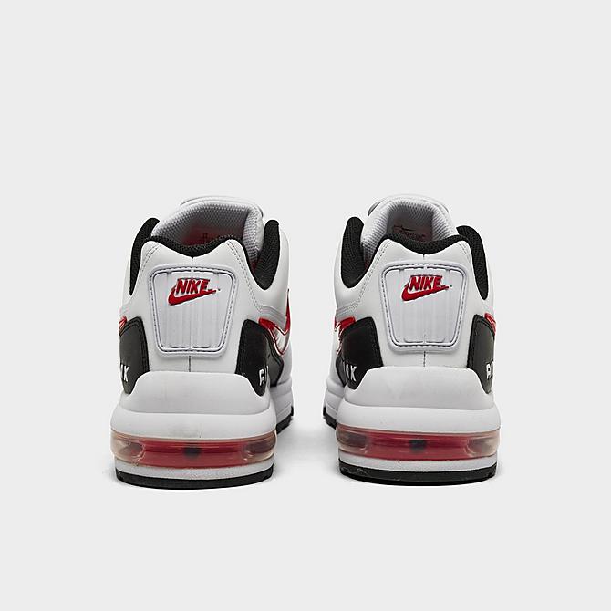 Left view of Men's Nike Air Max LTD 3 Casual Shoes in White/University Red/Black Click to zoom