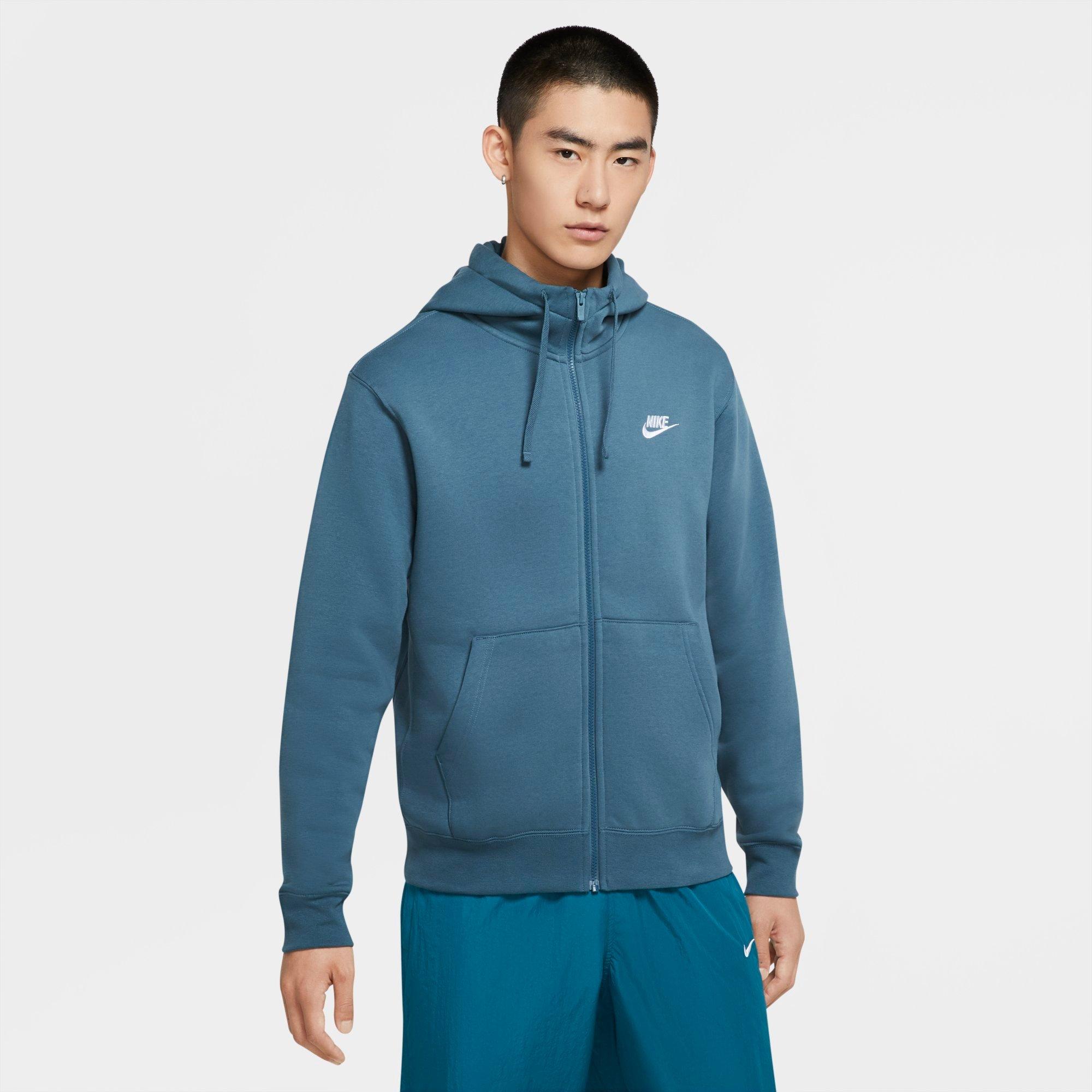 nike club fleece full zip