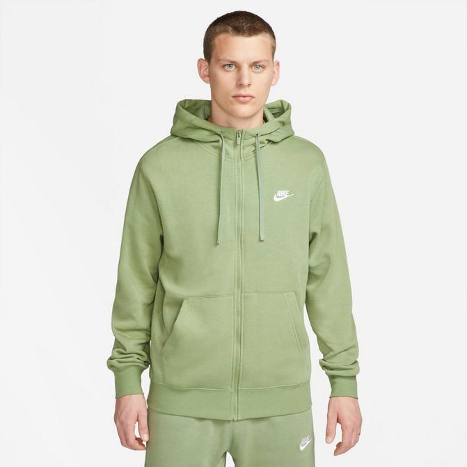Nike logo-embroidered Cotton-Blend Tech Fleece Zip-Up Hoodie - Men - Gray Sweats - S