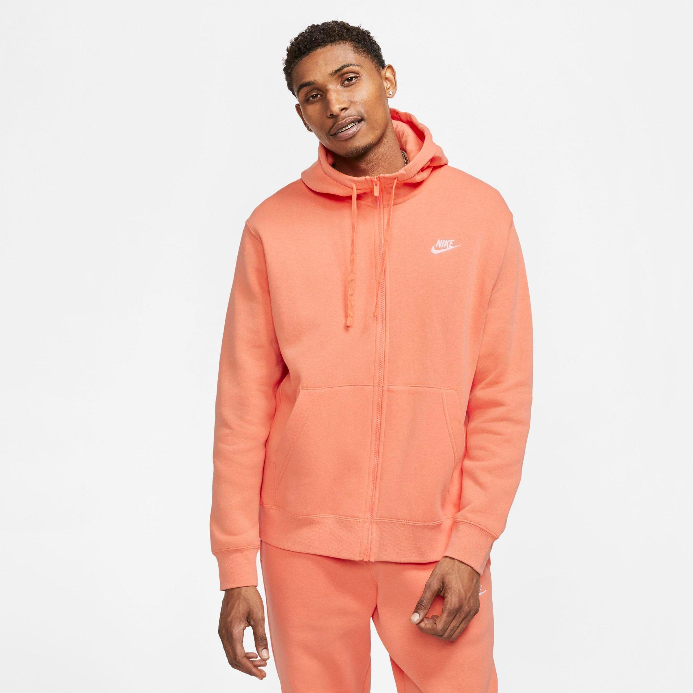 nike hoodie peach