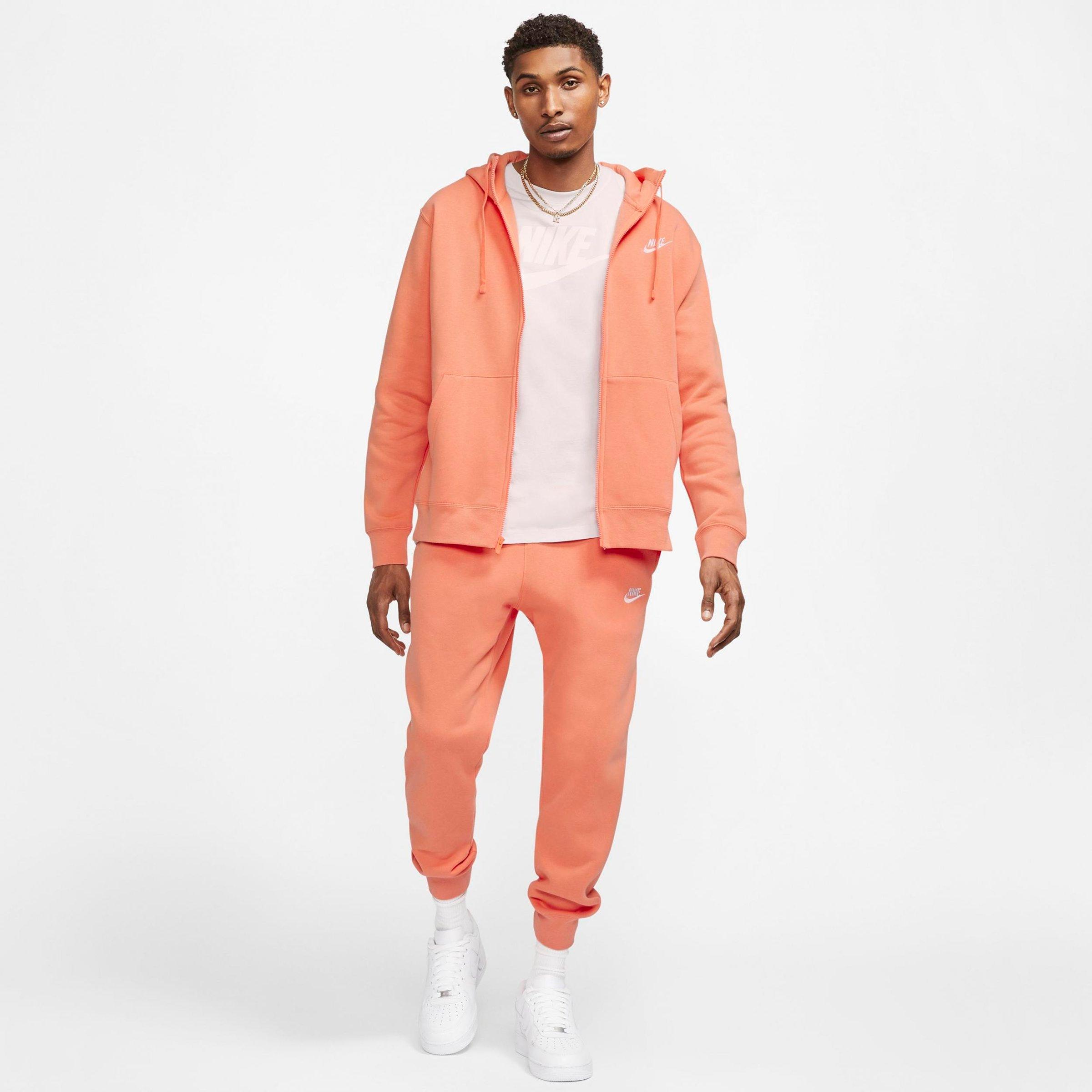 nike sportswear club fleece orange