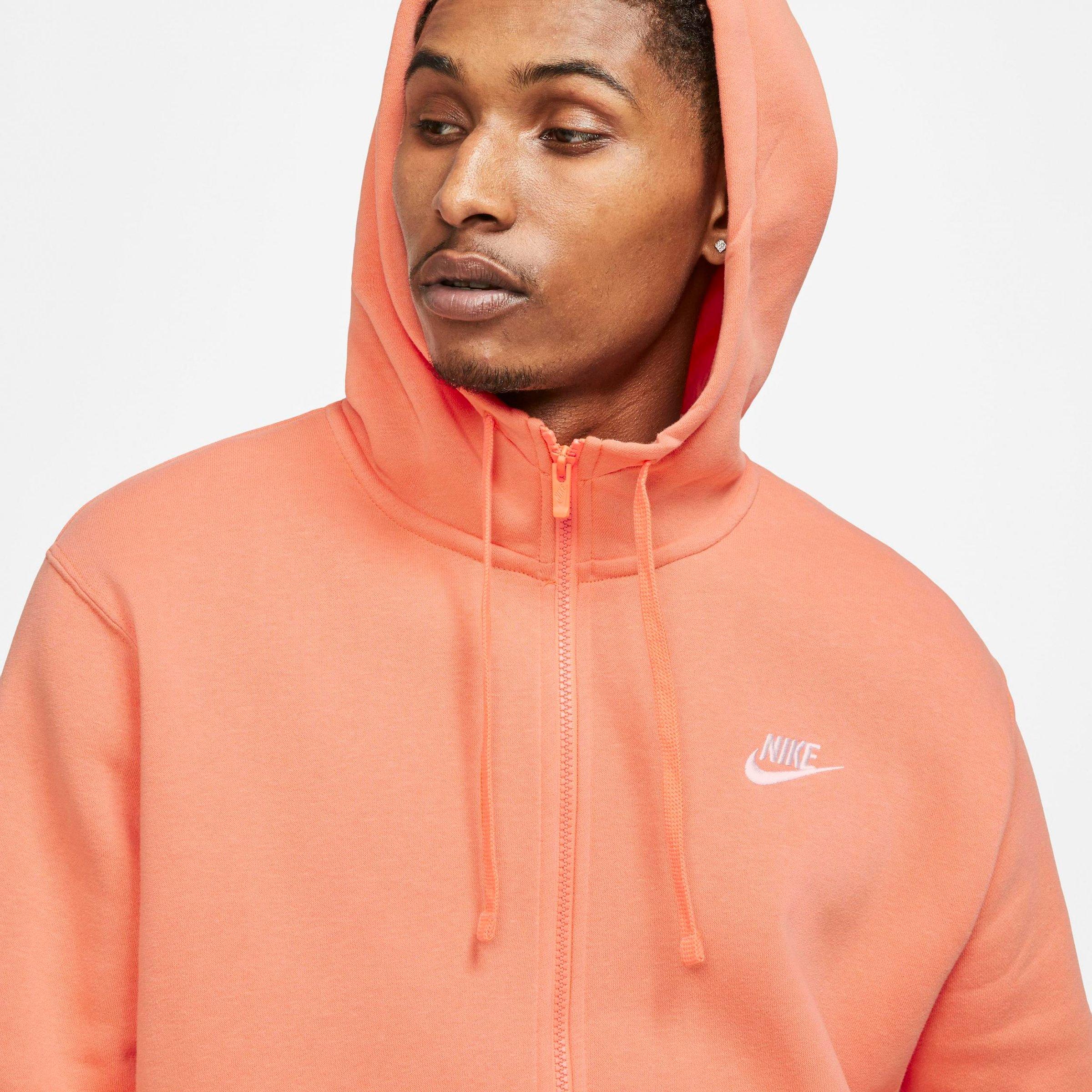 nike sportswear club fleece orange