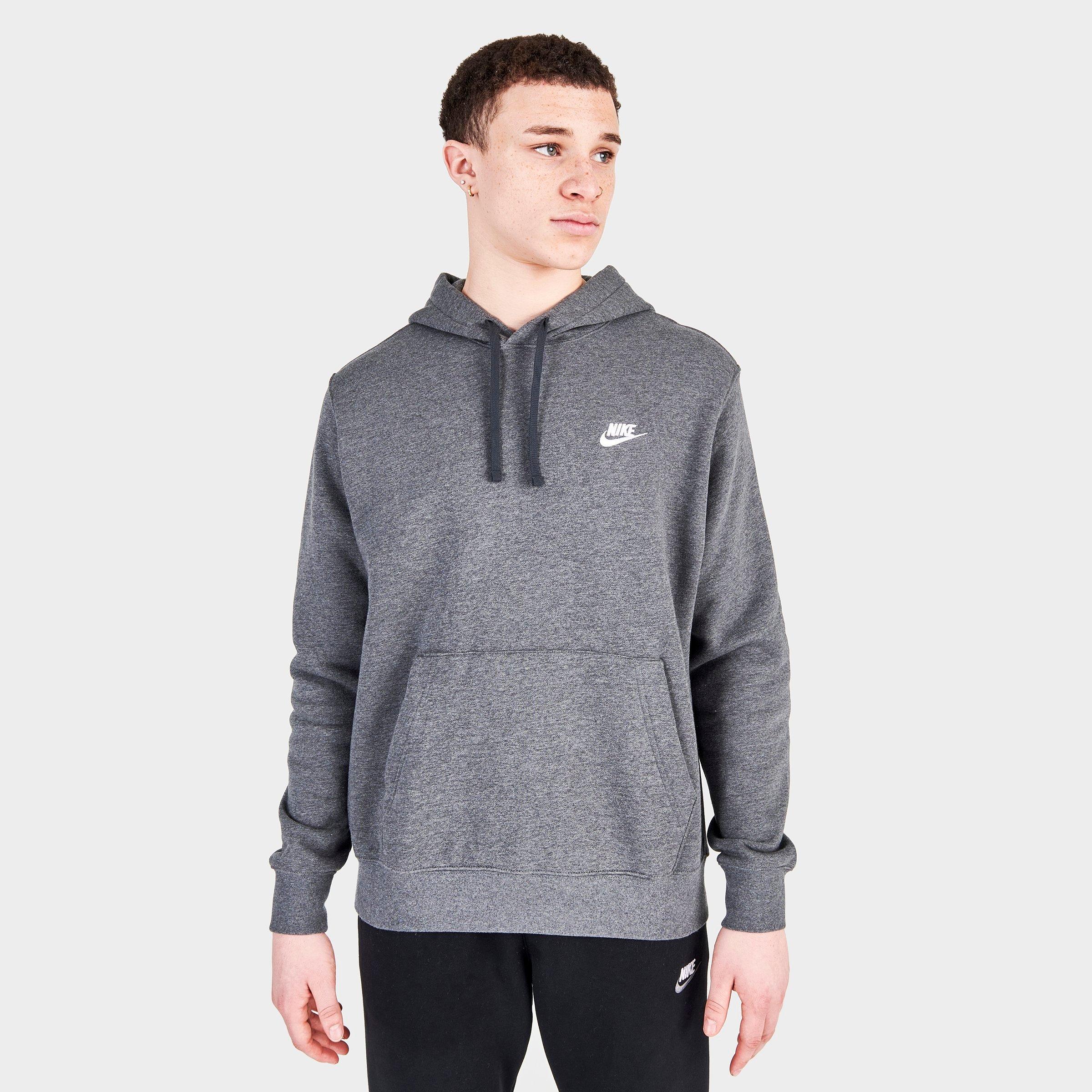 men's nike charcoal hoodie