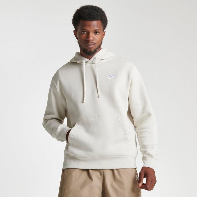 White nike hoodie discount zipper