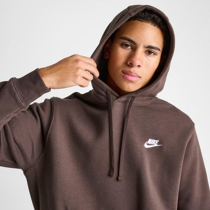 Nike Sportswear Club Fleece brown hoodie for men and women - NIKE