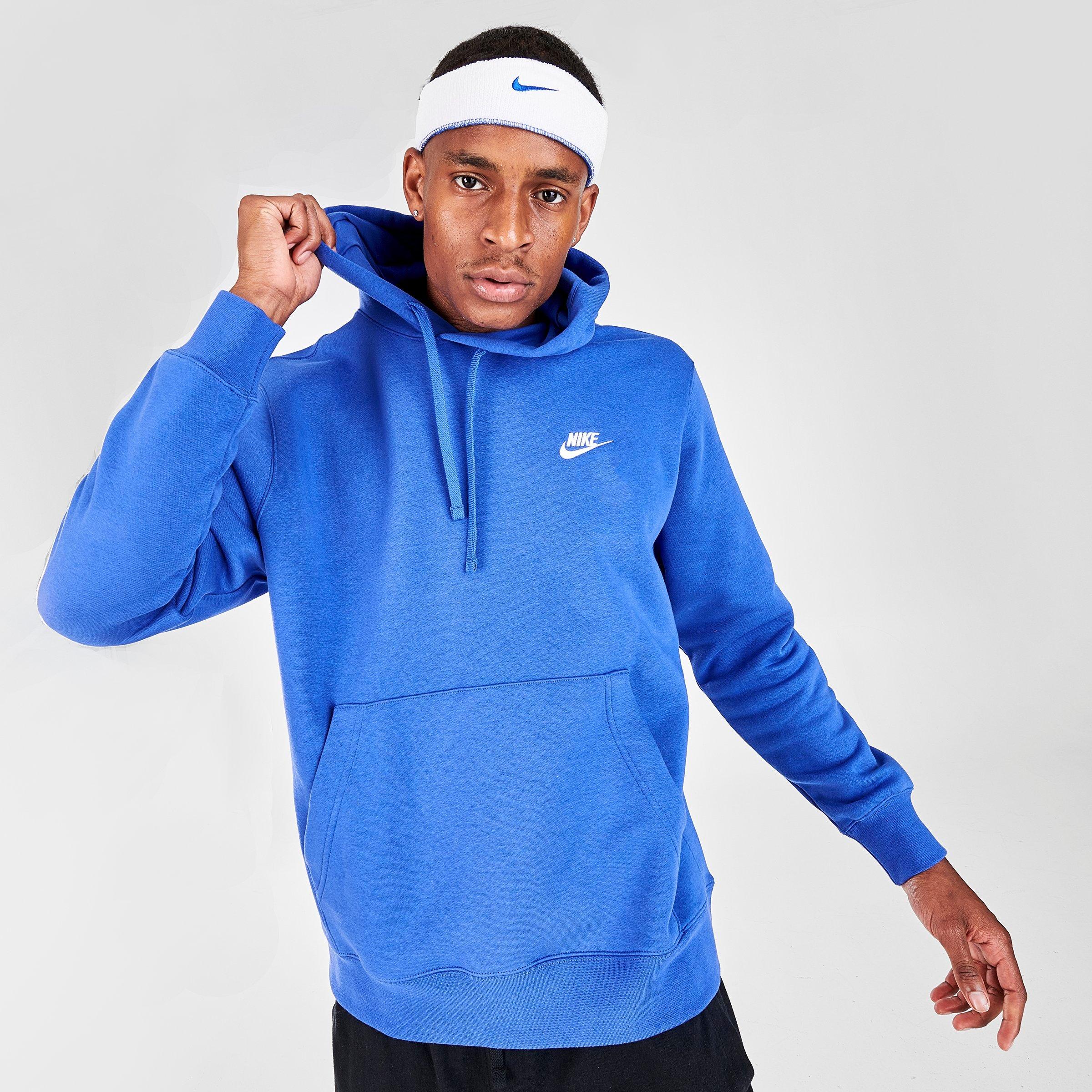 nike club blue hoodie