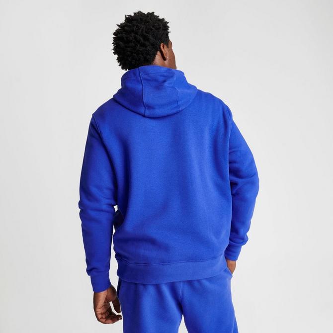 Nike CJ1611 Mens Royal Blue Club Fleece Hooded Sweatshirt Hoodie