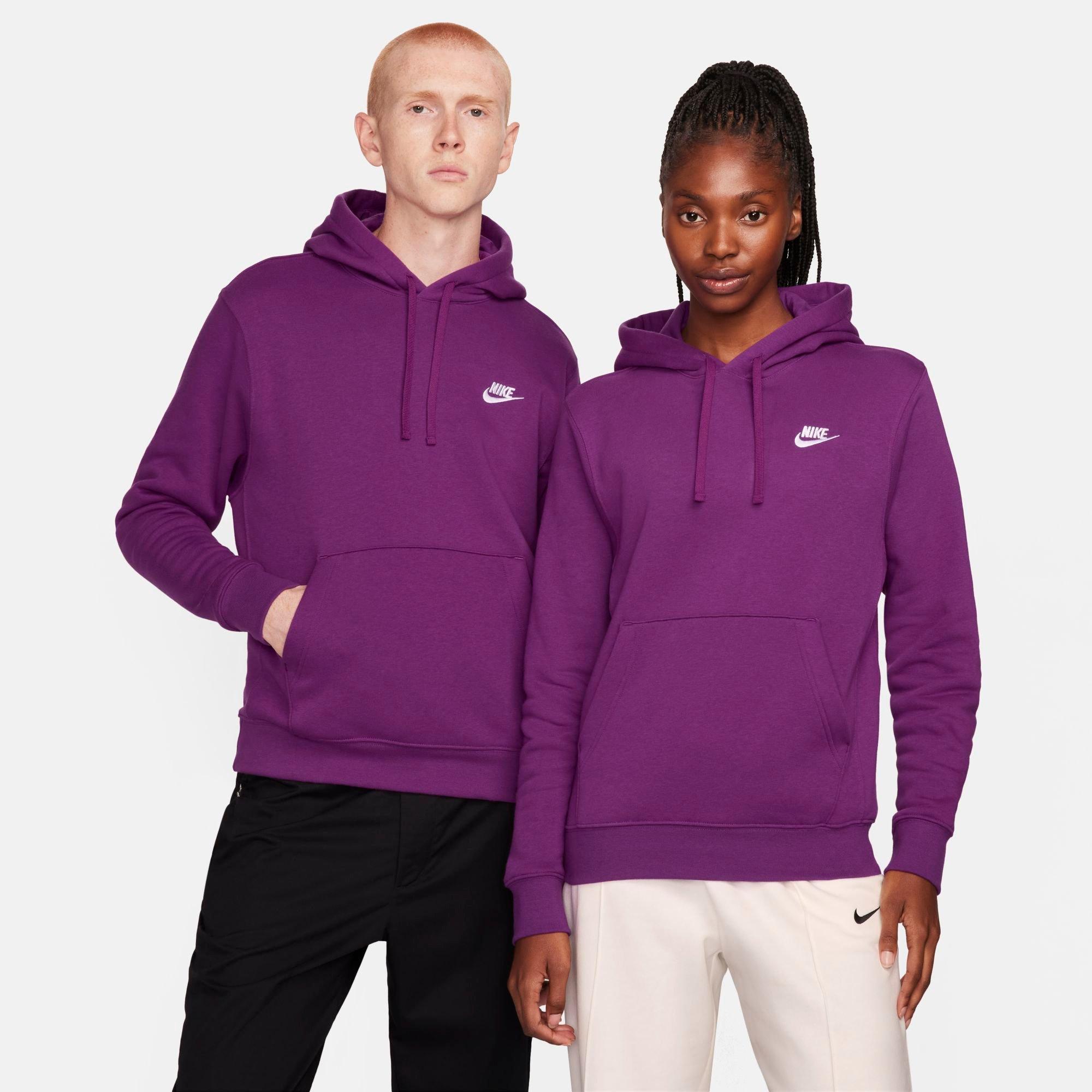 nike sportswear club fleece purple