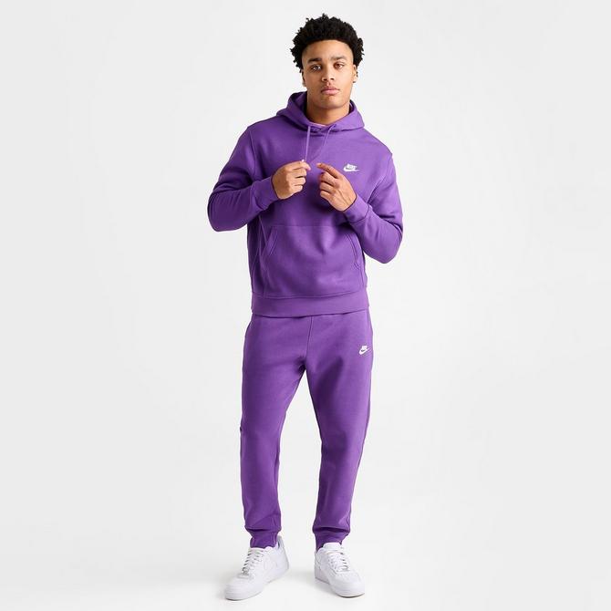 Nike Men's Sportswear Club Fleece Pullover Hoodie Purple Cosmos/White  Purple Cosmos/White • Price »