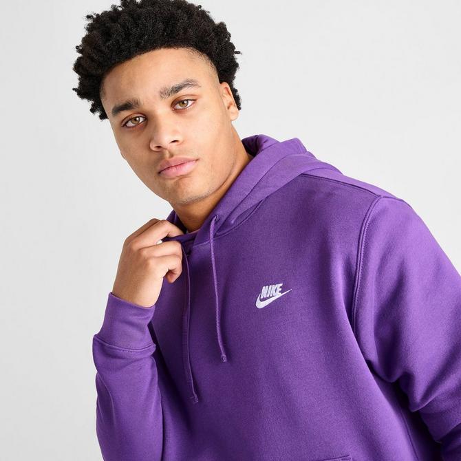 Nike club fleece hoodie hot sale lavender