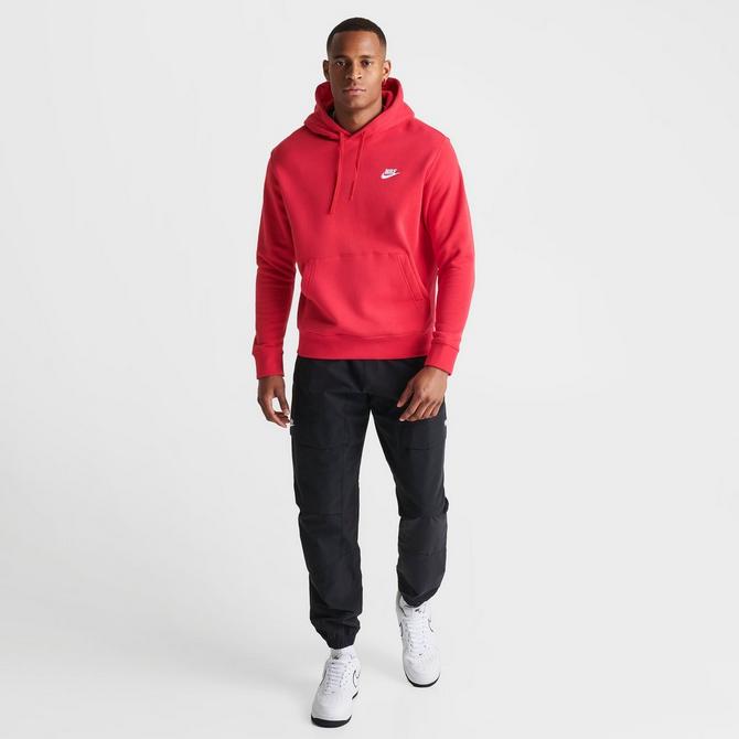 Nike sportswear hoodie clearance red