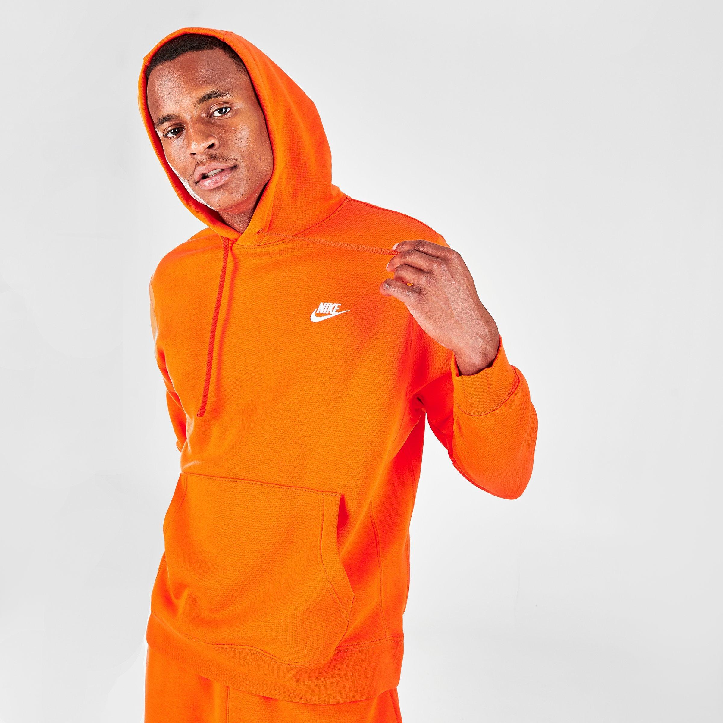 orange nike hoodie