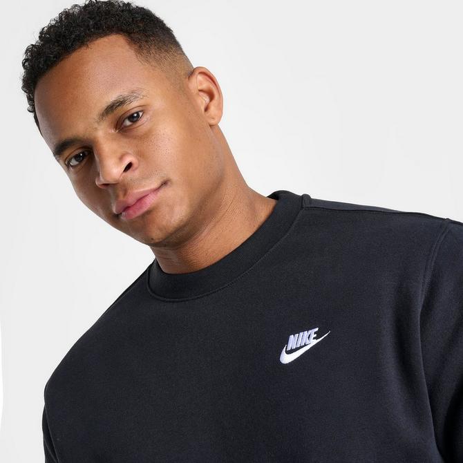 Nike black club online crewneck sweatshirt