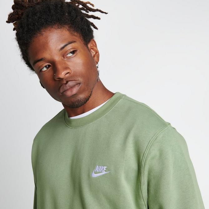 Nike Sportswear Club Fleece Khaki Crewneck Sweatshirt