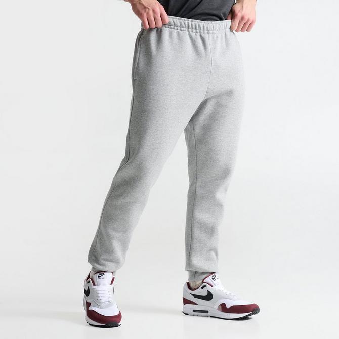Nike Men's Sportswear Club Fleece Full Zip Hoodie Dark Grey  Heather/Mattelic Silver/White Large 