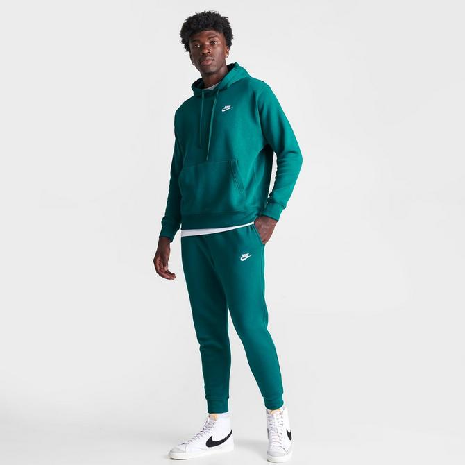 Nike Air Mens Full Tracksuit Fleece Set Zip Up Hoodie Joggers Sweatpants  Blk 4XL