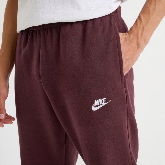 Burgundy nike sweatpants best sale