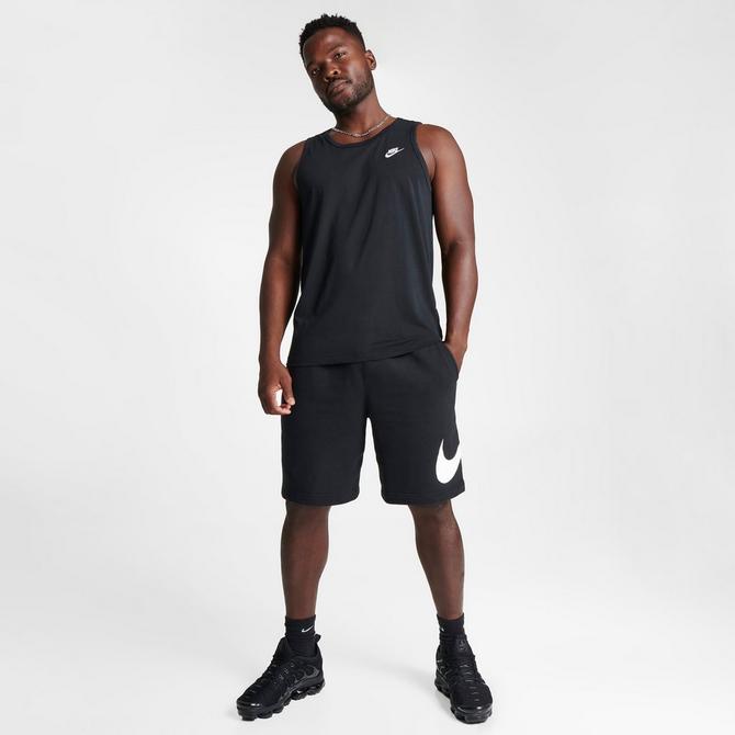Nike Men's Sportswear Club Grey Graphic Shorts