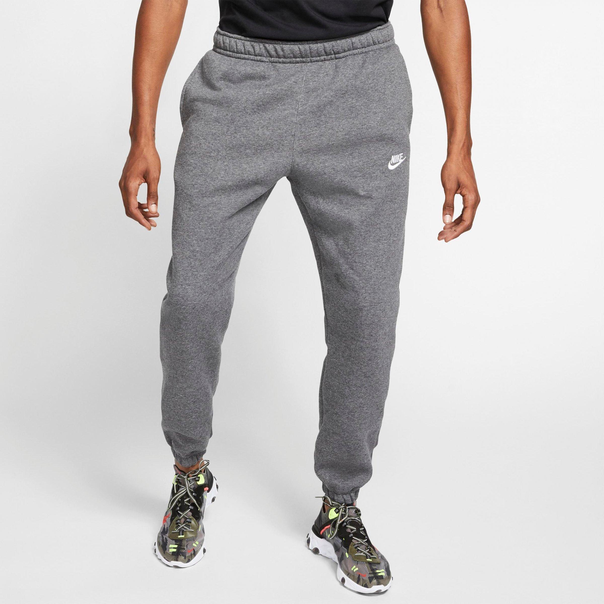 nike club fleece pant charcoal