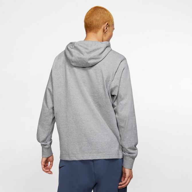 Nike - Men - Club+ Multi-Logo Pullover Hoodie - Grey Heather