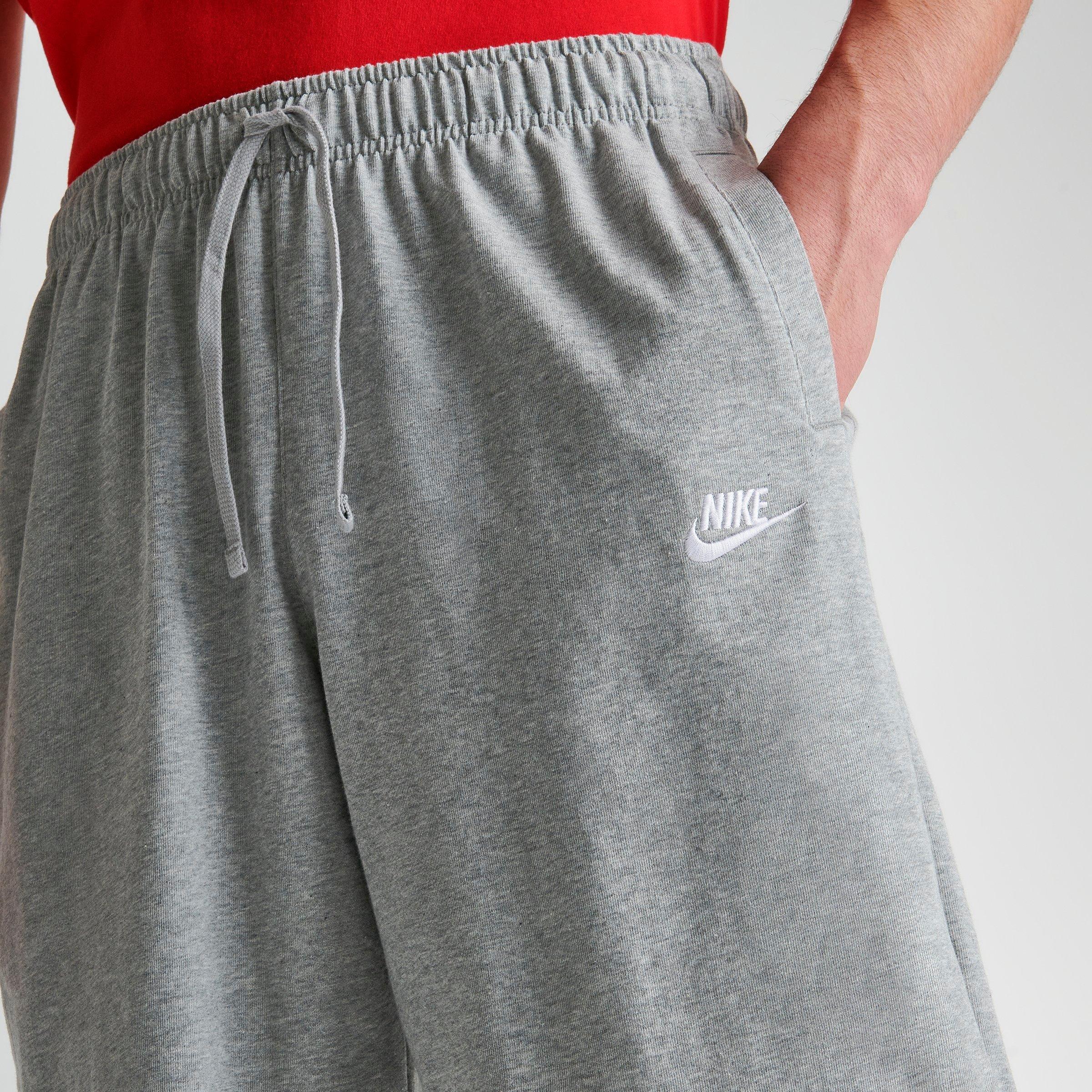 nike sweat shorts grey