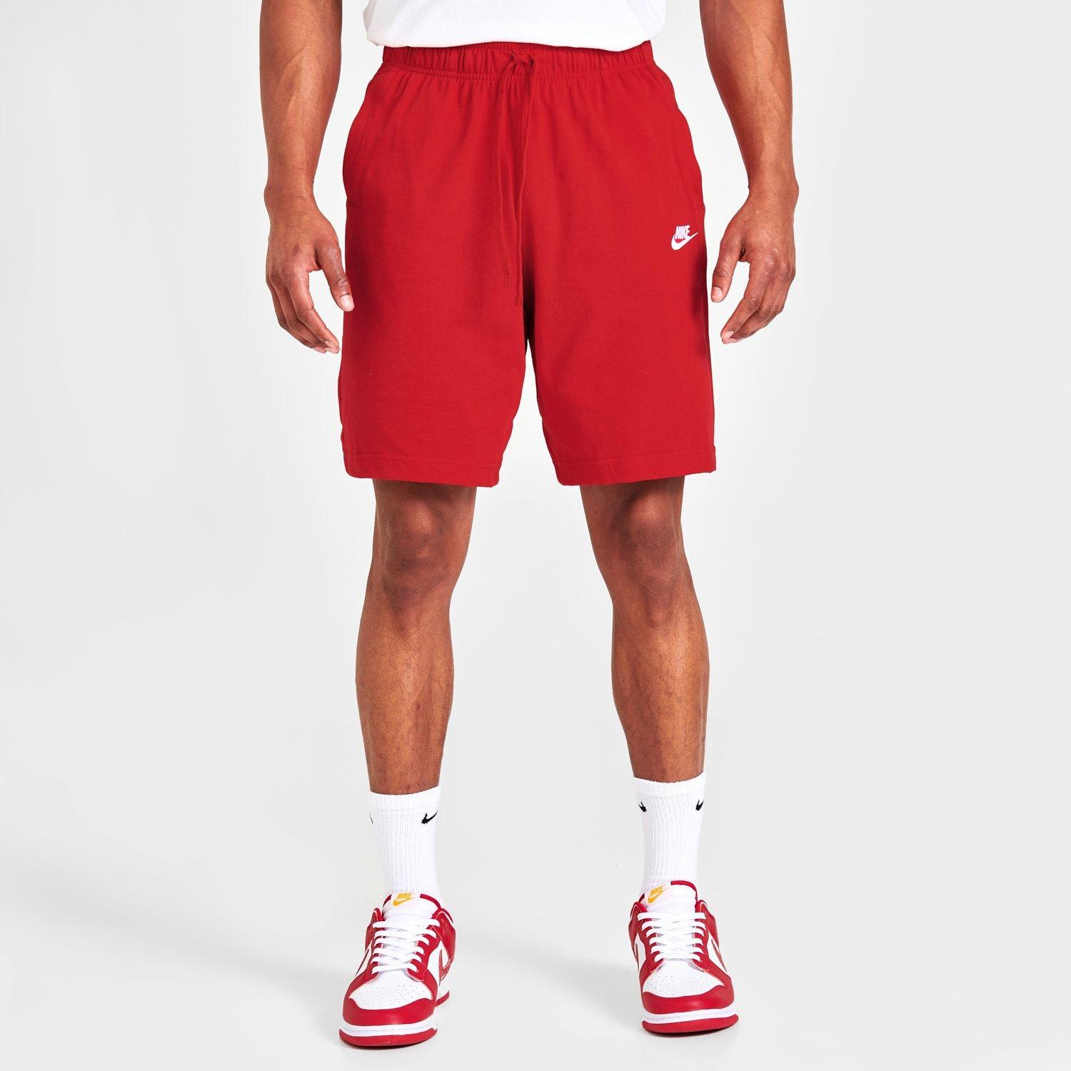 red mens nike shorts