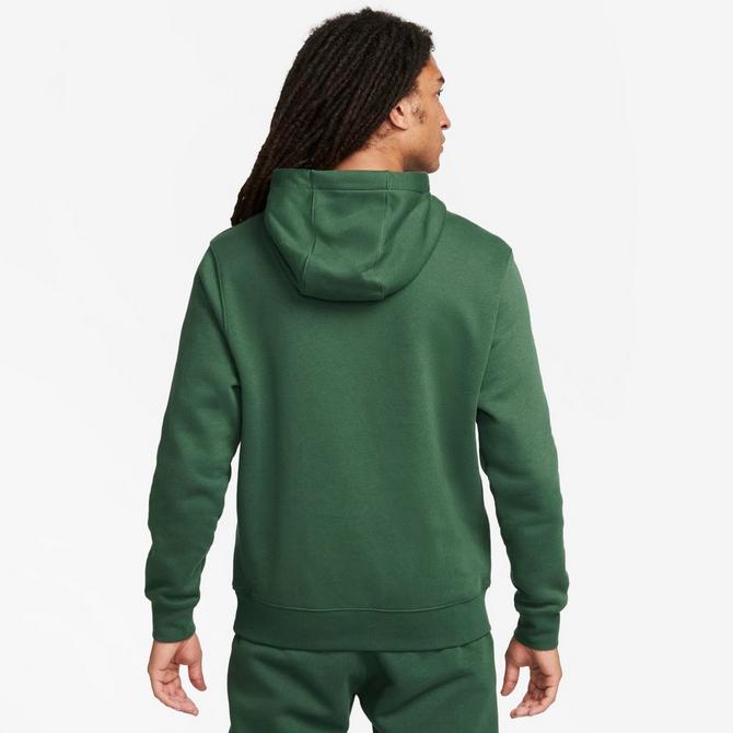 Nike club discount fleece hoodie green