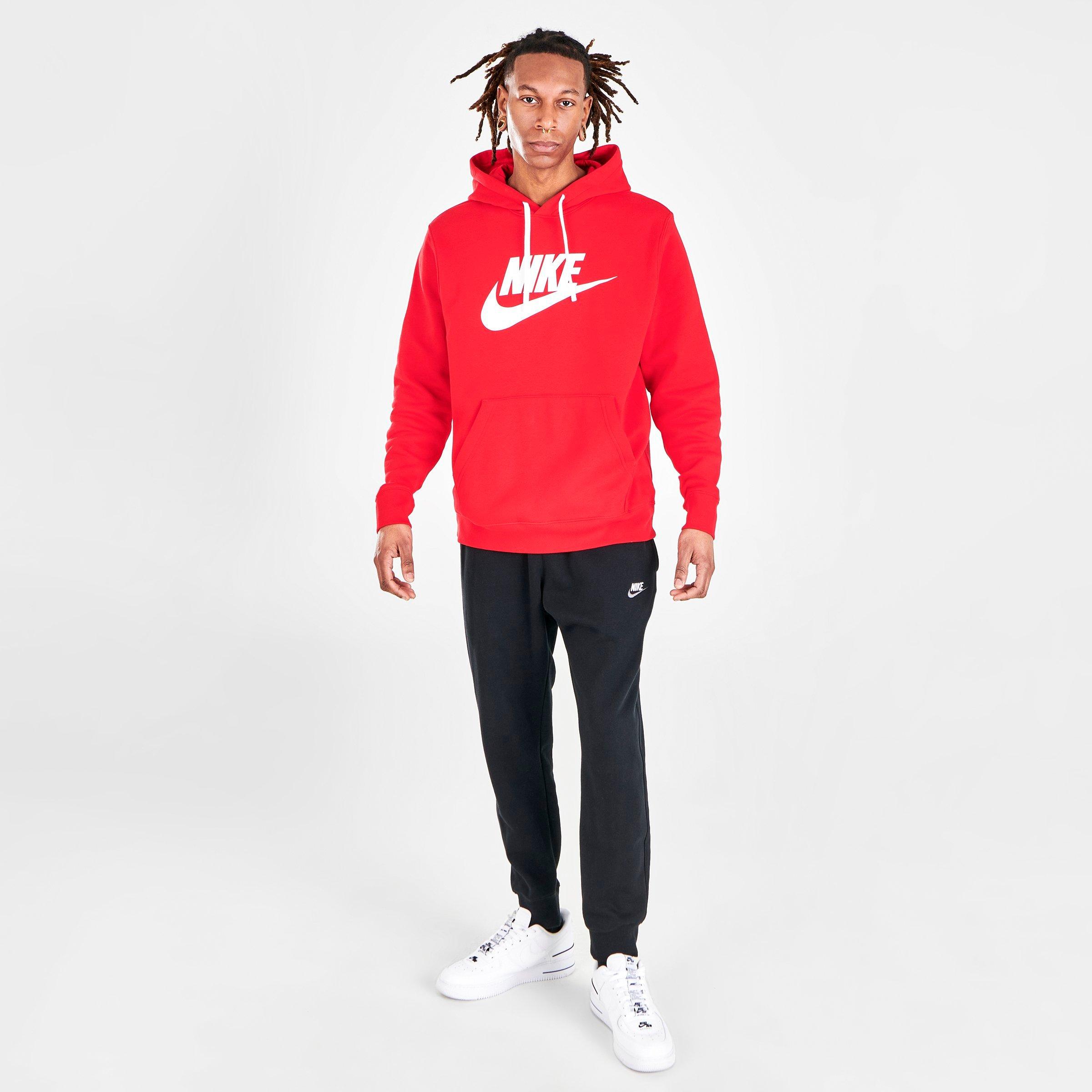 university red nike joggers