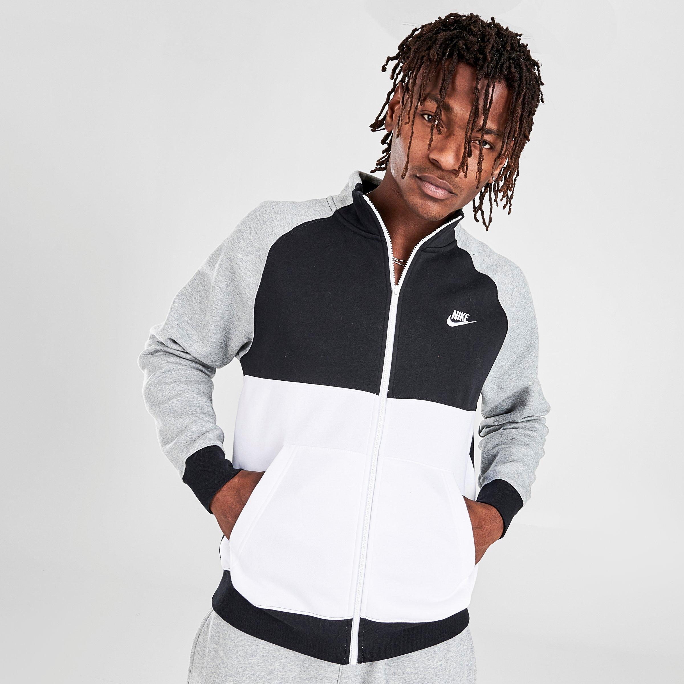 nike black white grey jacket