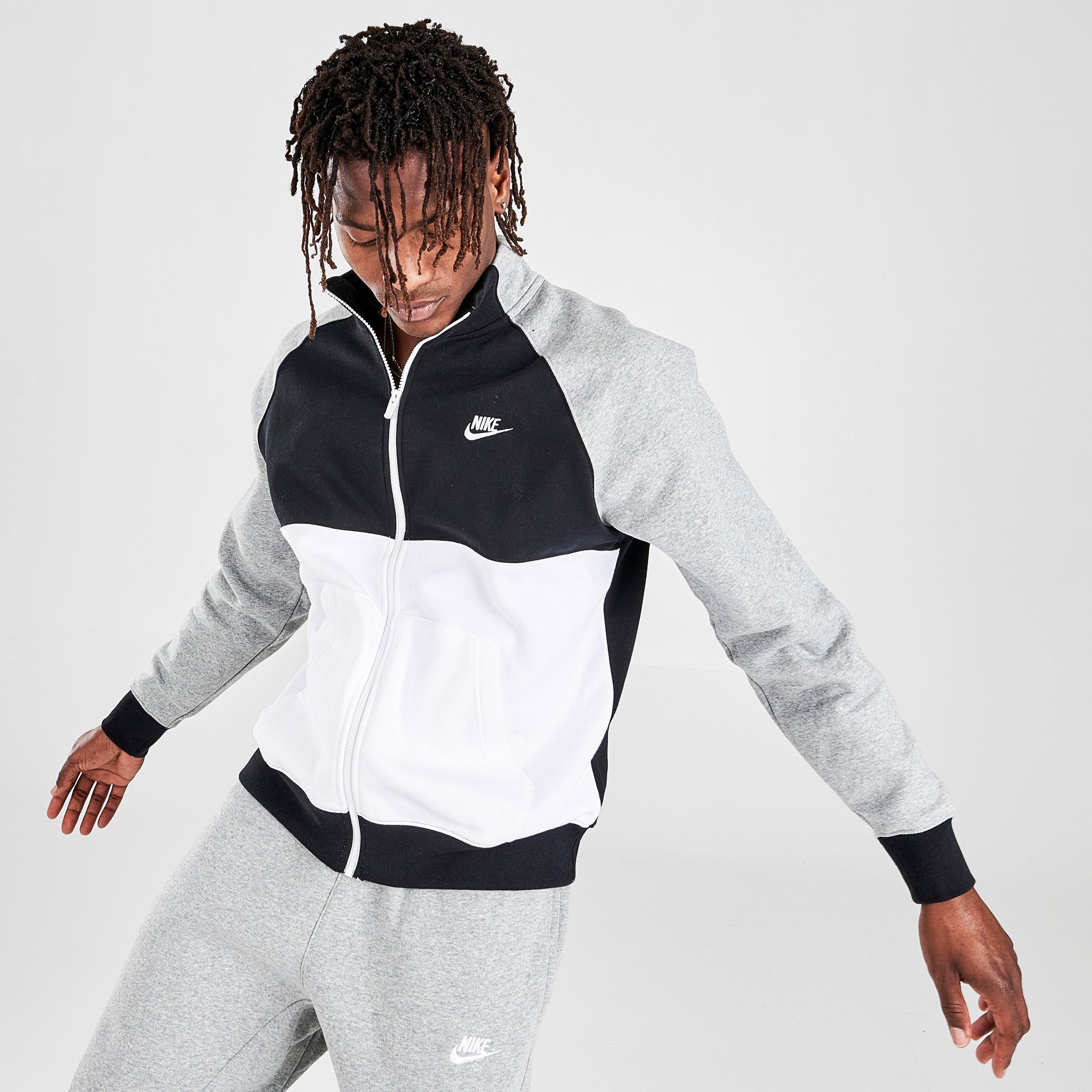 nike fleece track jacket