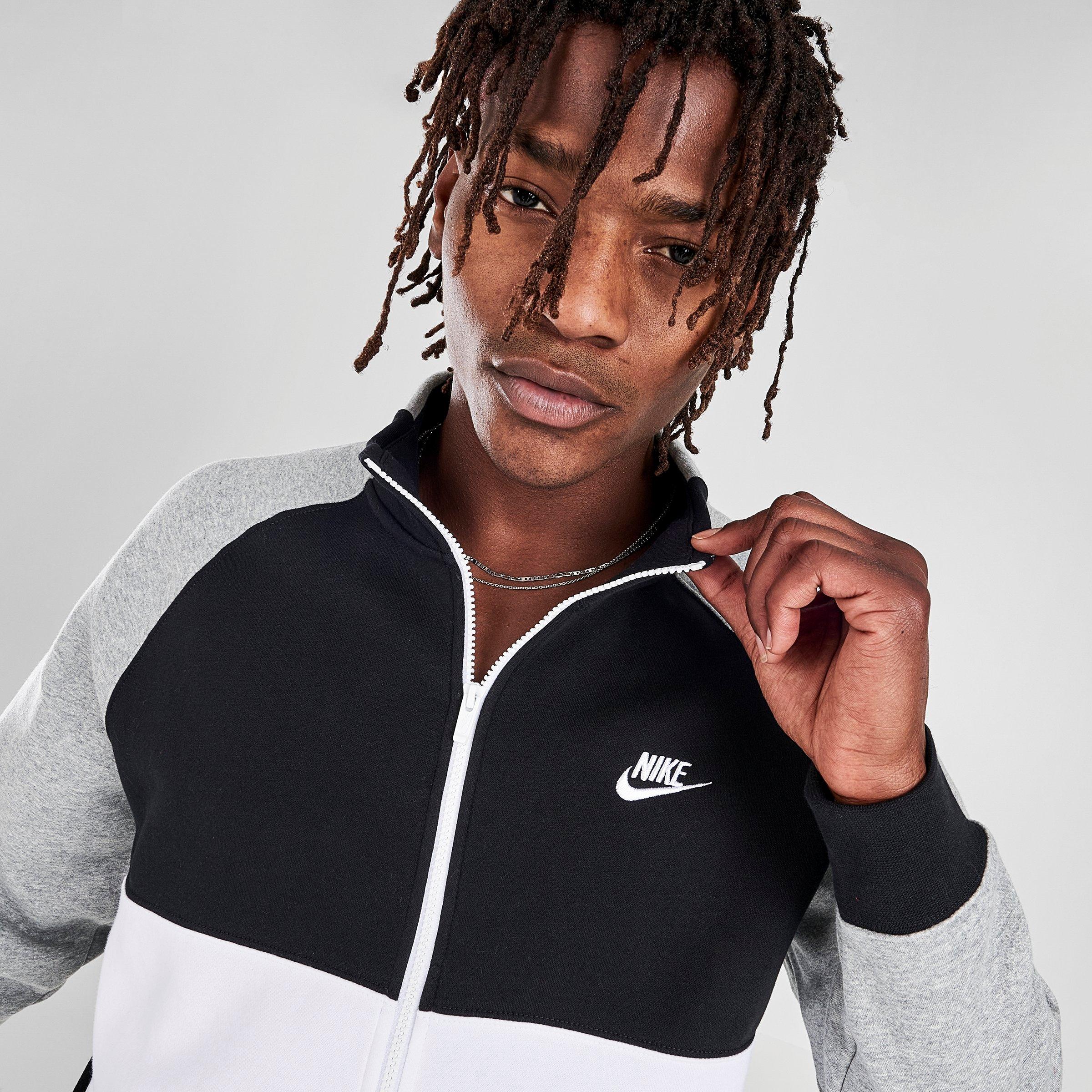 nike fleece track jacket