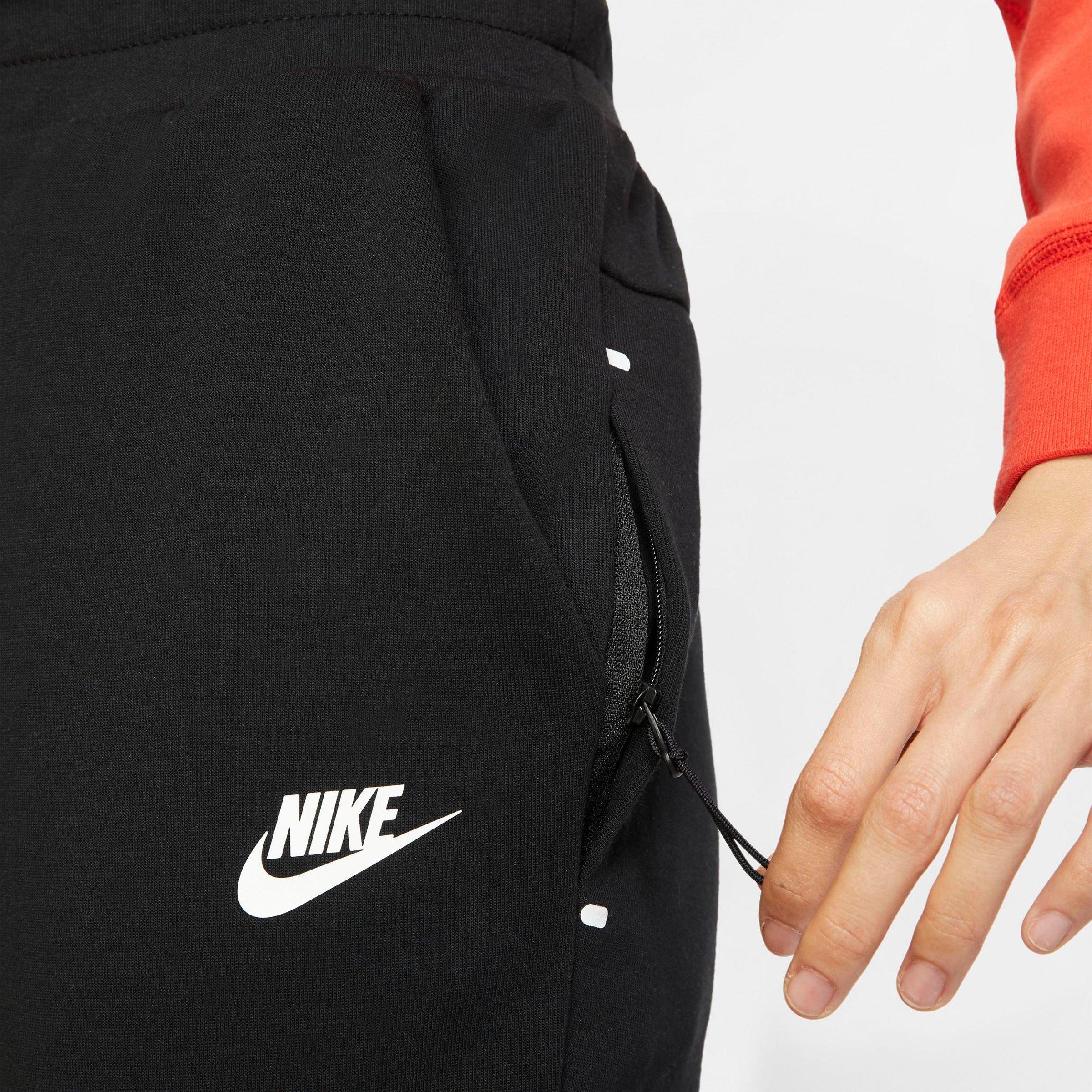 black nike jogger shorts