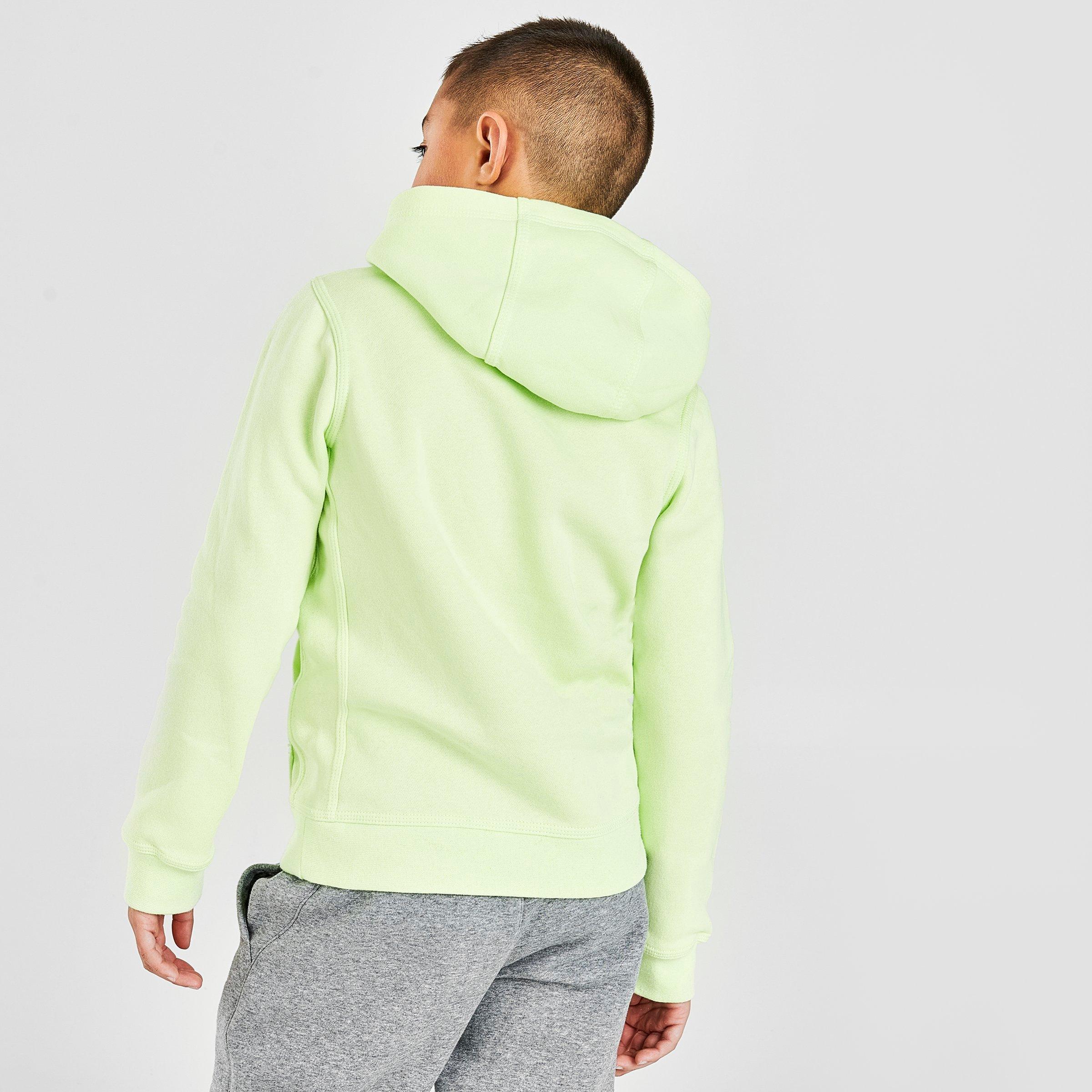 grey and lime green nike hoodie