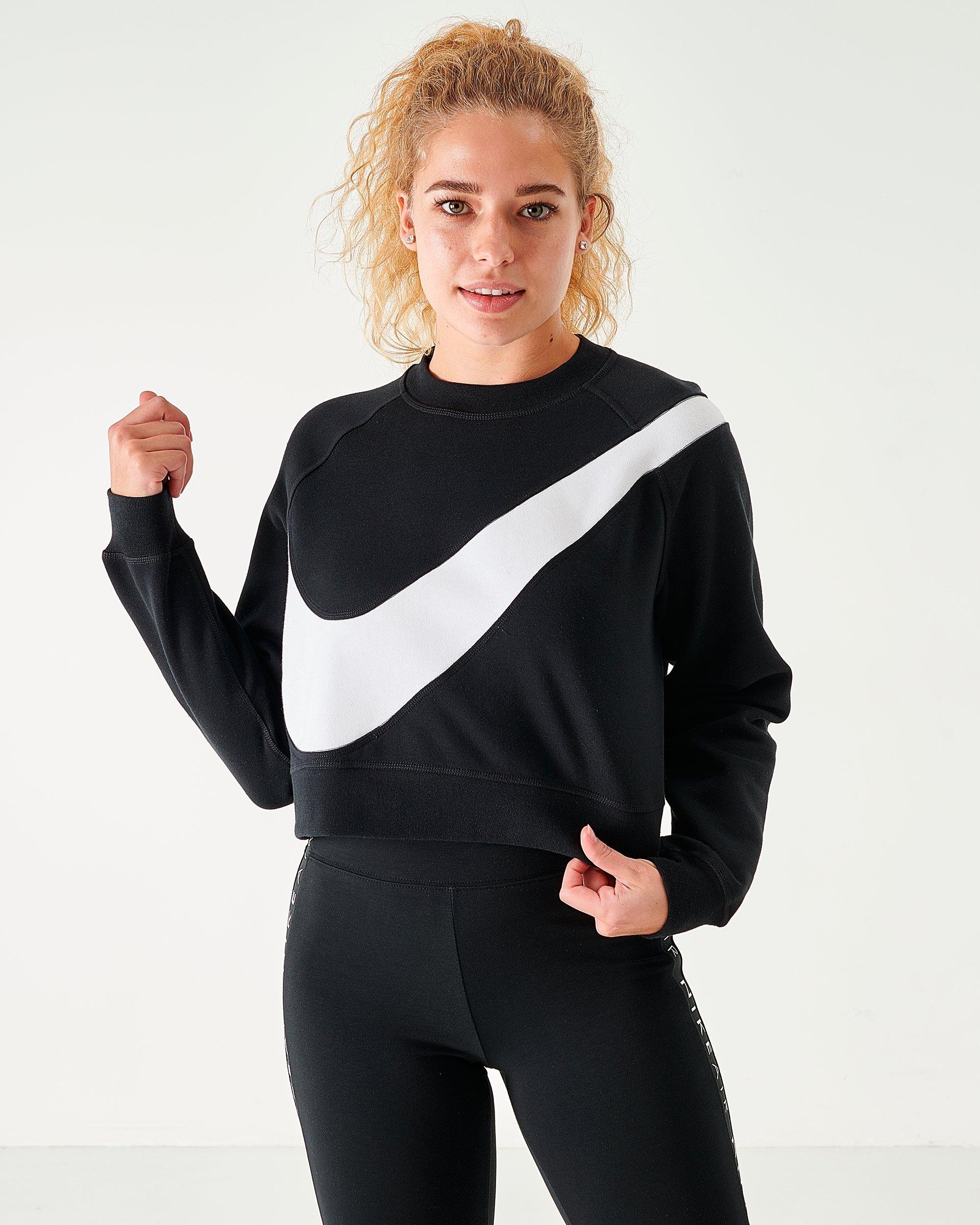 nike swoosh fleece crew sweatshirt