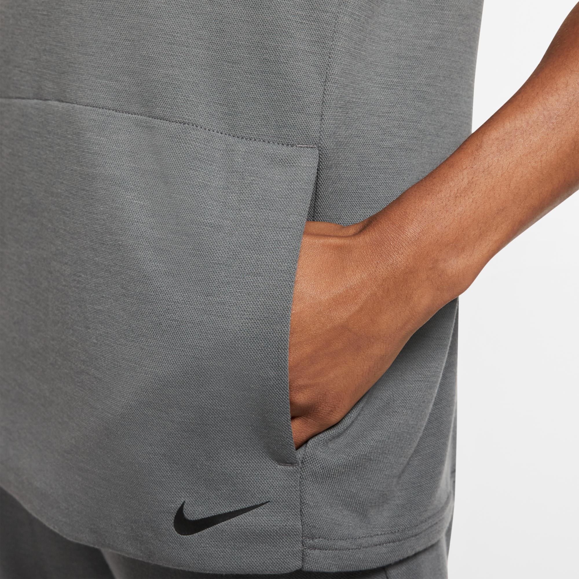 nike yoga short sleeve hoodie