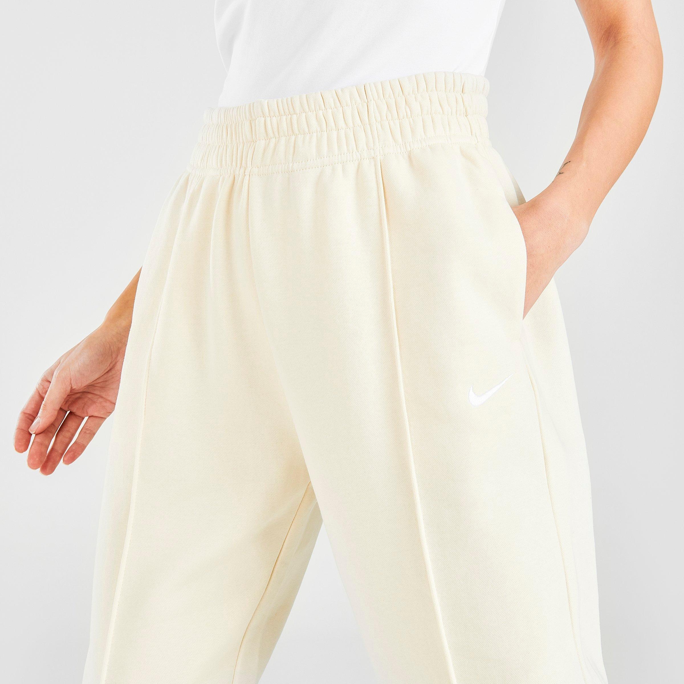 nike women's sportswear trend essential fleece wide pants