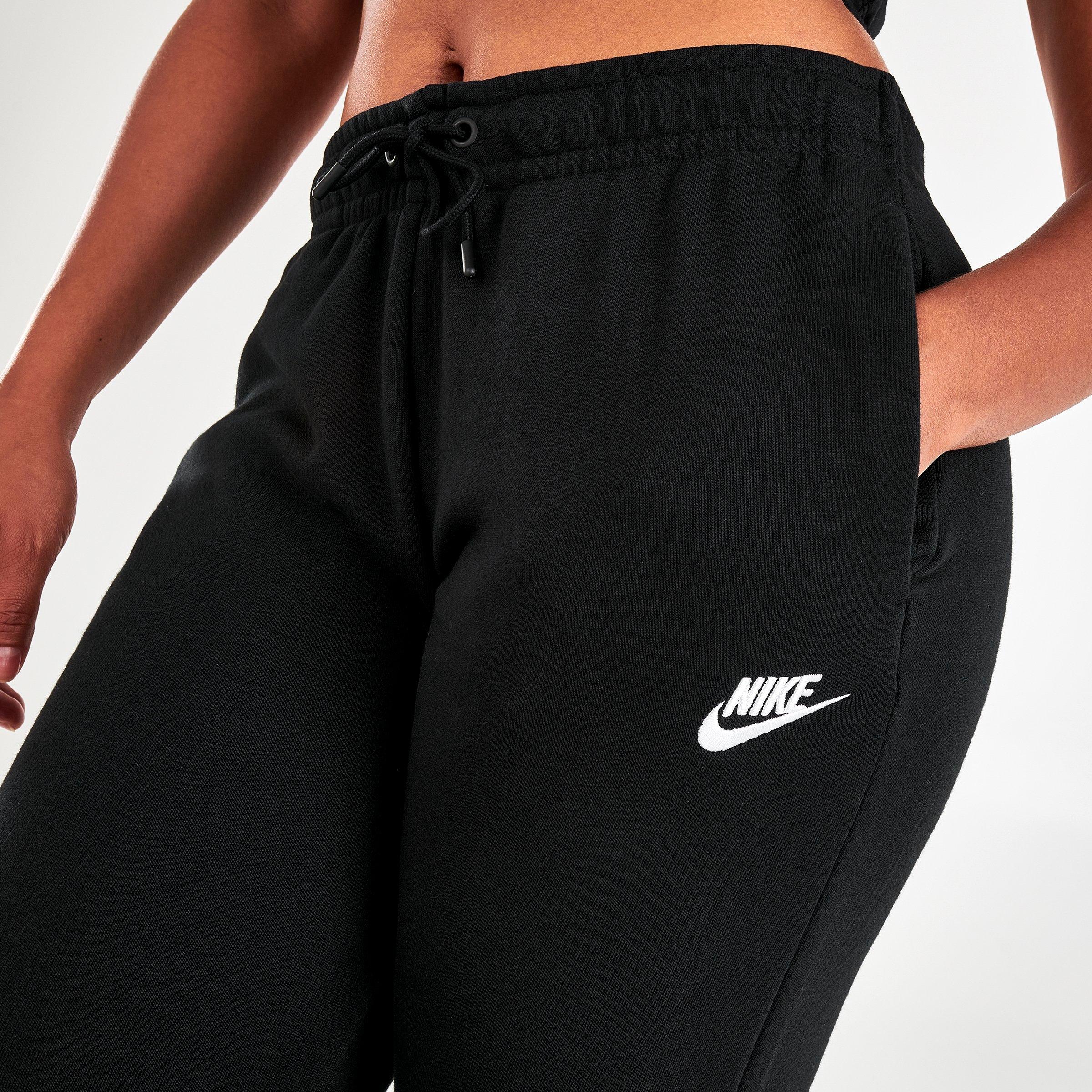 womens nike essential joggers black