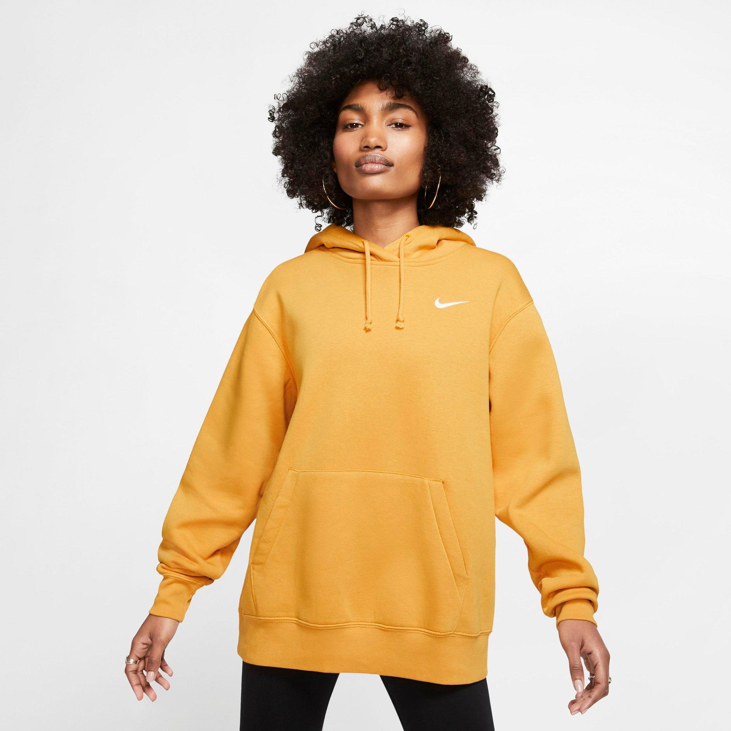 womens yellow nike hoodie