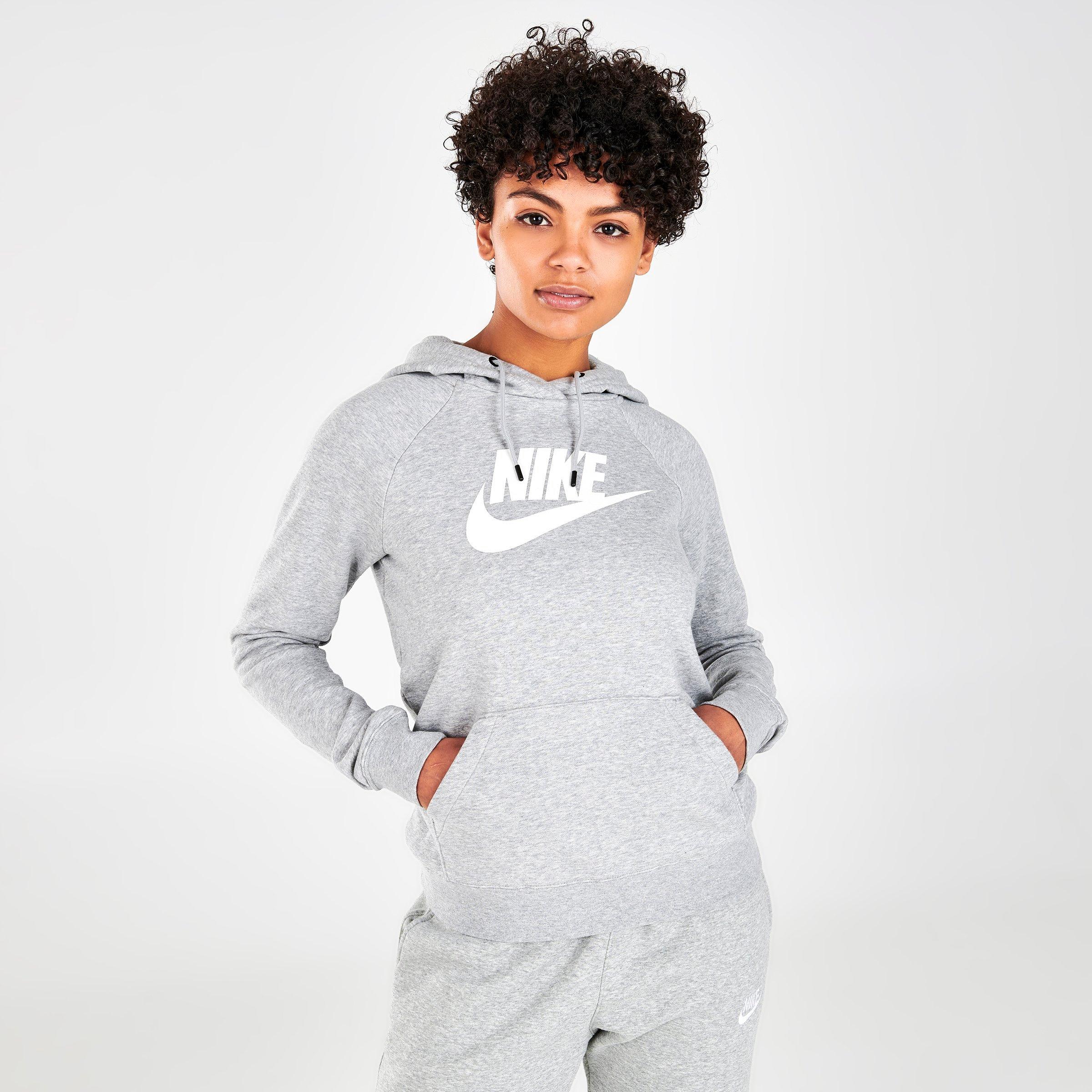 womens nike grey hoodie