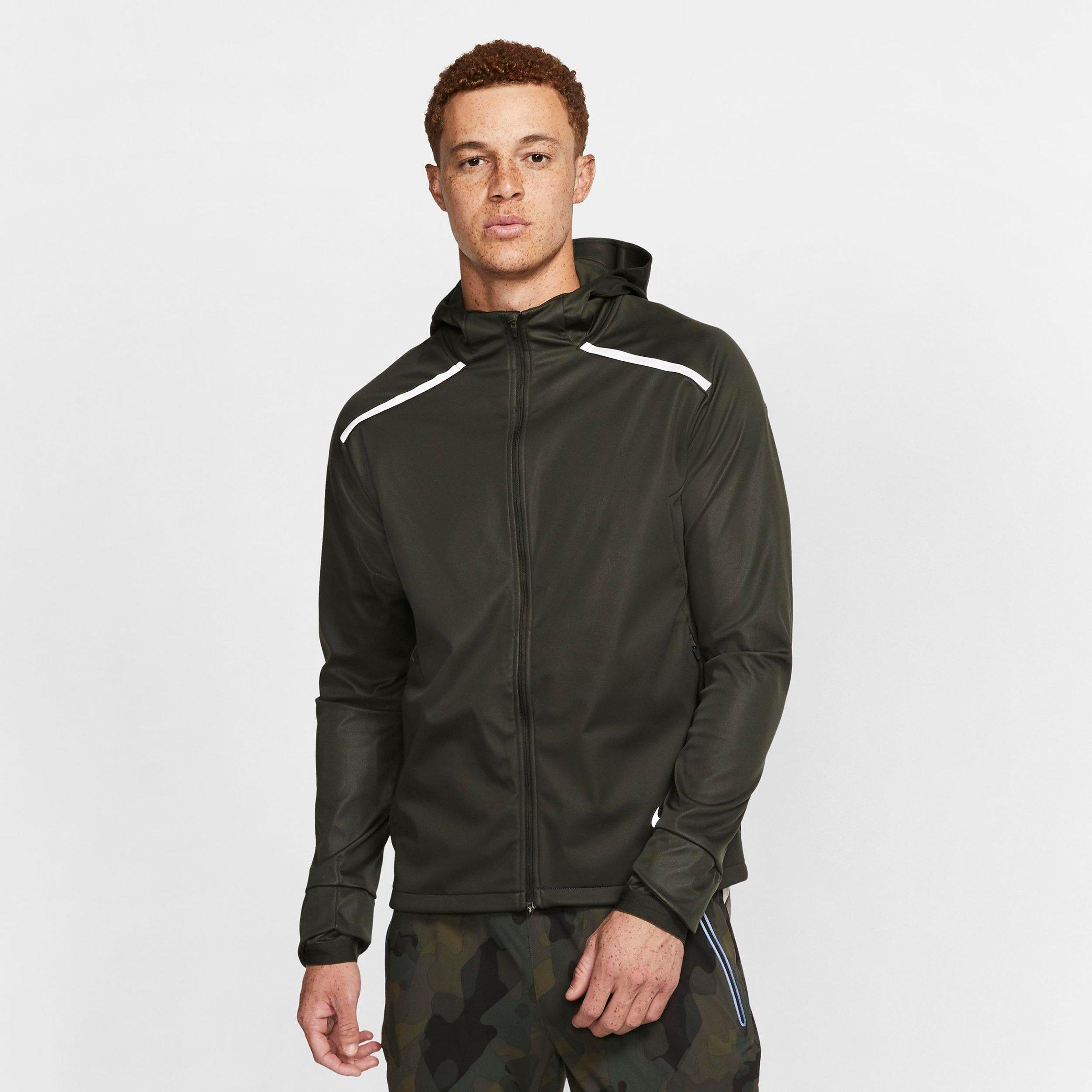 nike men's shield running jacket